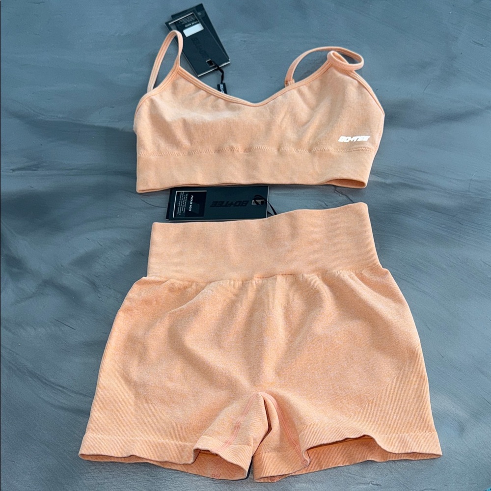 Women's Athletic Shorts by BNTFIT - Peach